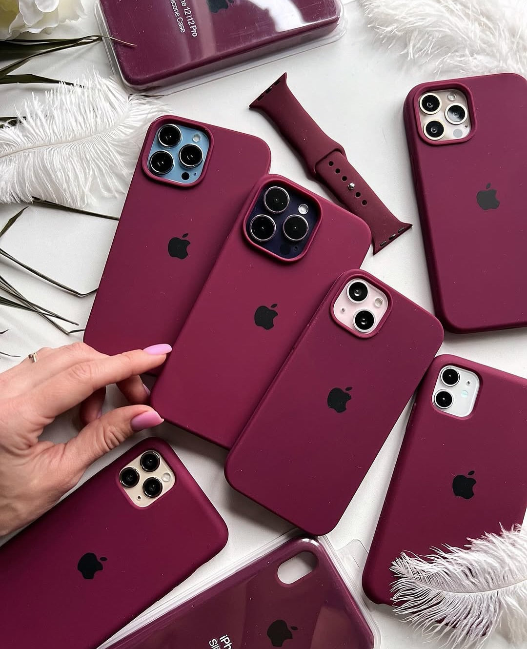 Burgundy (Silicone Case)