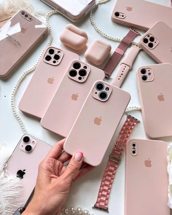 iPhone Camera Silicone Case (Pink Sand)