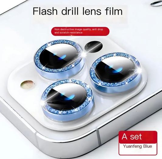 Camera Lens Gem - Blue