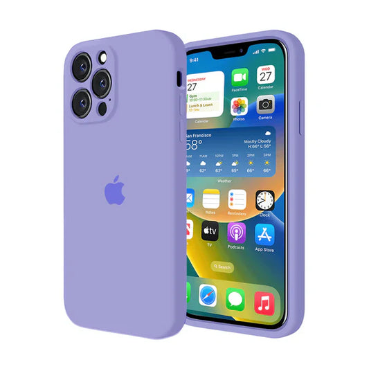 iPhone Camera Silicone Case (Light Purple)
