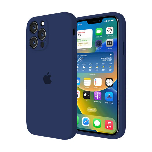 iPhone Camera Silicone Case (Midnight Blue)
