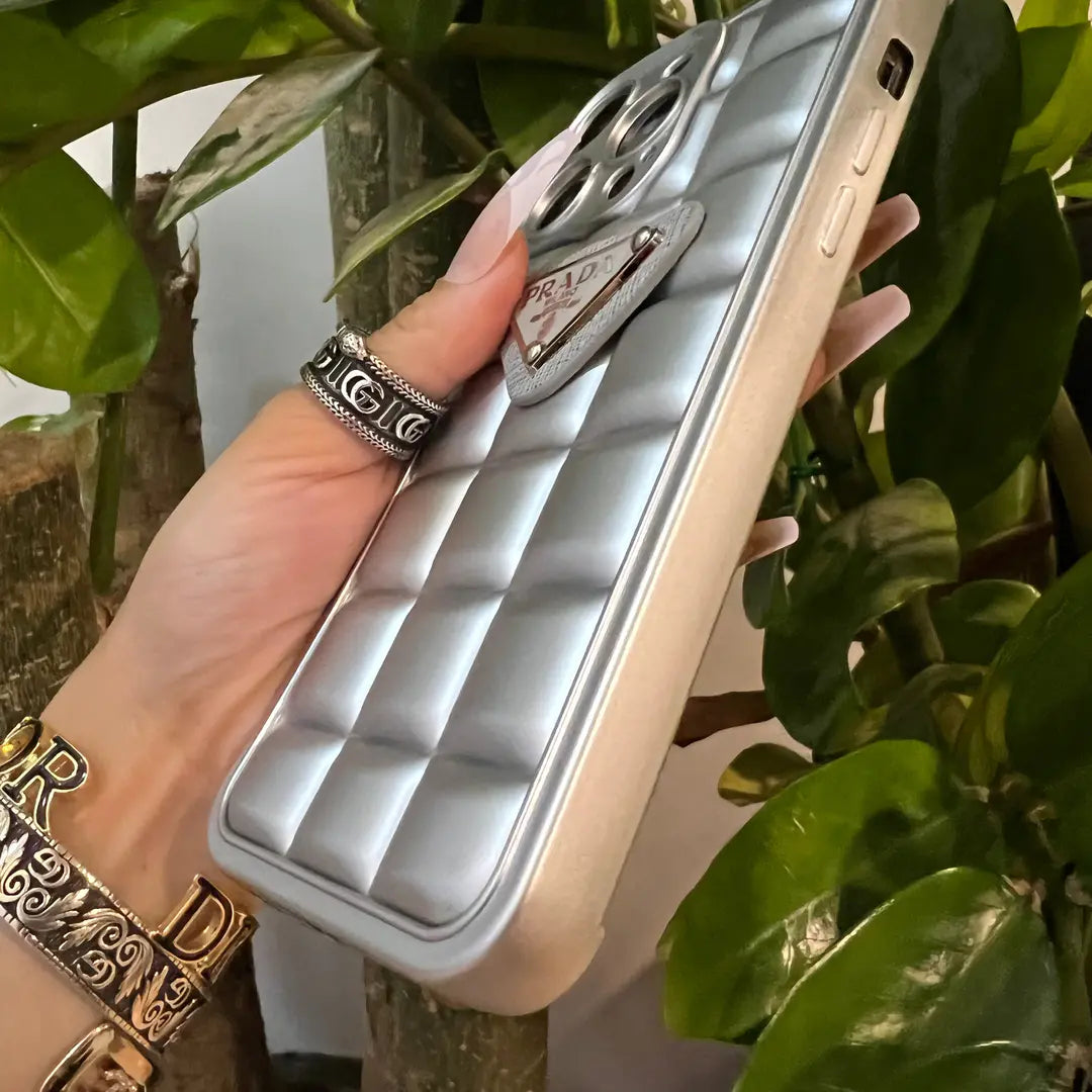 Prada Puffer Case (Silver)