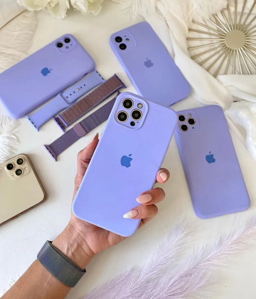 iPhone Camera Silicone Case (Light Purple)