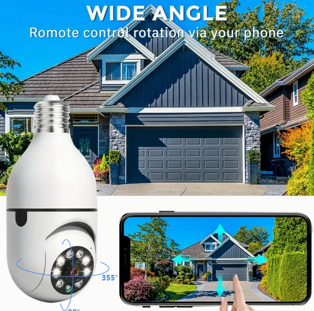 Camera wifi 360' HD control à distance par téléphone