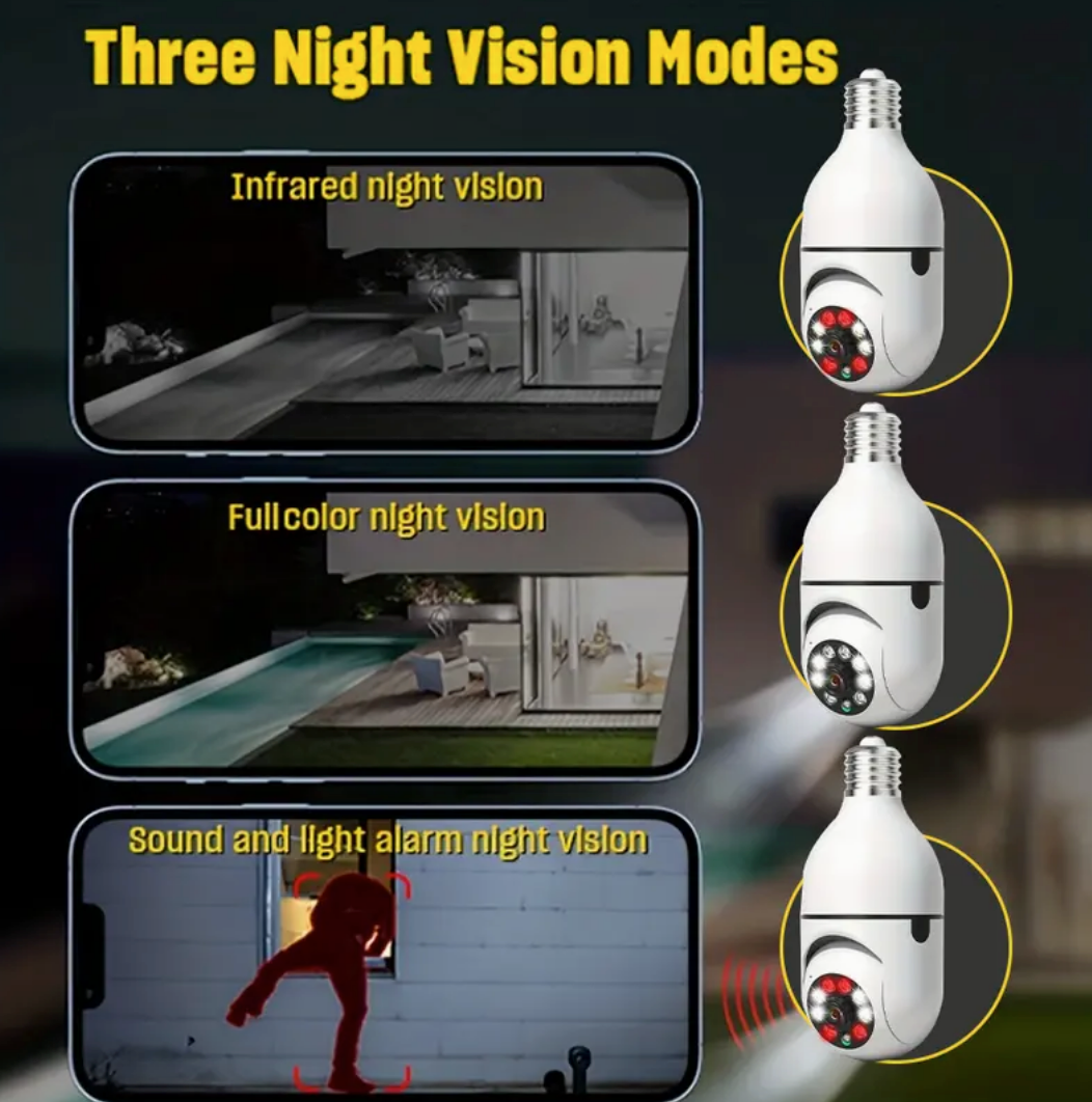 Camera wifi 360' HD control à distance par téléphone