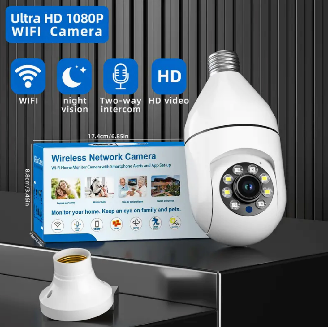 Camera wifi 360' HD control à distance par téléphone