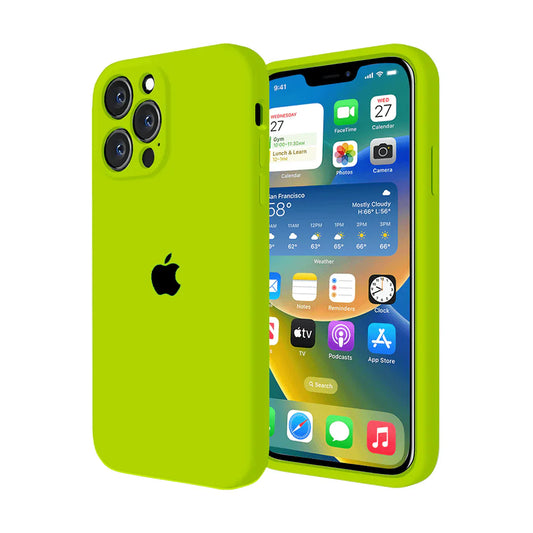 iPhone Camera Silicone Case (Fluorescent Green)