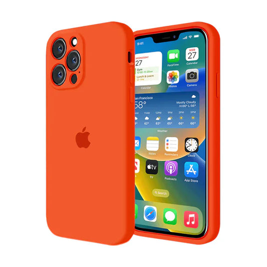 iPhone Camera Silicone Case (Orange)