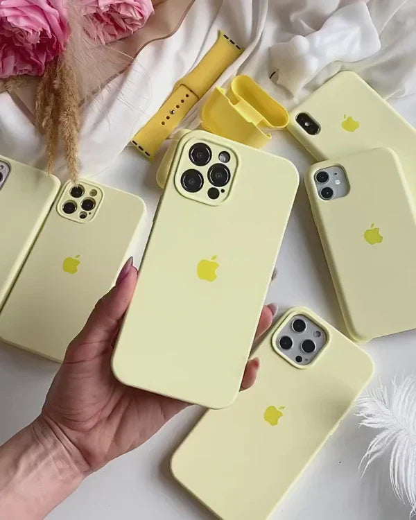 iPhone Camera Silicone Case (Milk Yellow)